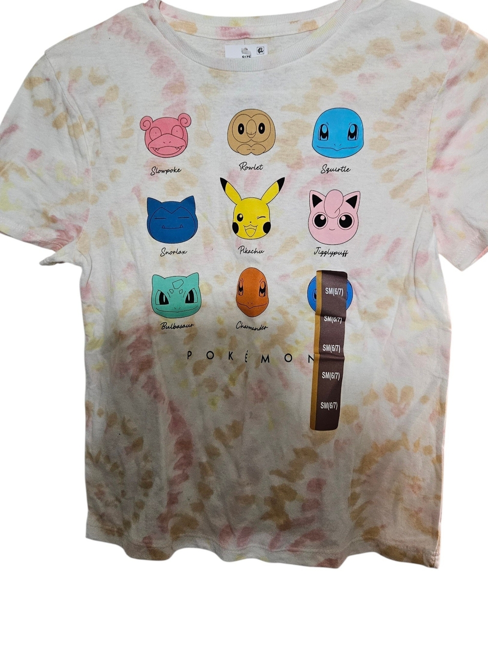 Kids Tie-Dye Graphic Tee - White/Pastel